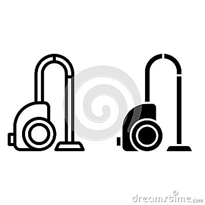 Vacuum cleaner icon vector set. dust illustration sign collection. cleaning symbol. Vector Illustration