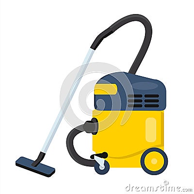 Vacuum cleaner vector illustration. Hoover icon. Vector Illustration