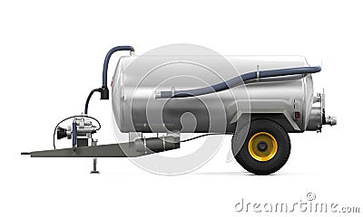 Vacuum Manure Spreader Stock Photo