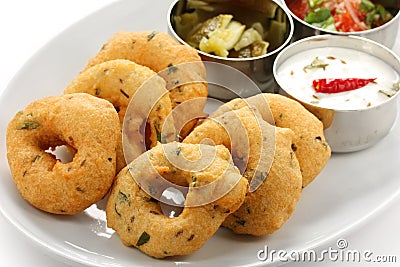 Vada, indian snack food Stock Photo