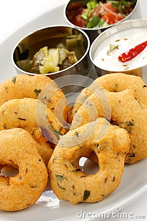 Vada, indian snack food Stock Photo