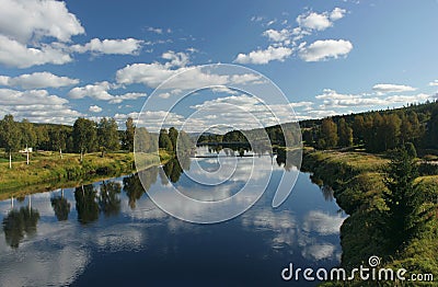 Vaesterdalaelven in Saelen Stock Photo