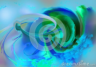 Vague Shadow Spiral Vortex Stock Photo