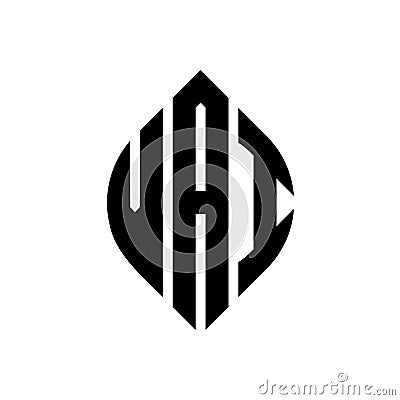 VAI circle letter logo design with circle and ellipse shape. VAI ellipse letters with typographic style. The three initials form a Vector Illustration