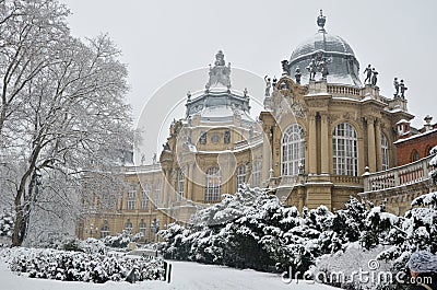 Vajdahunyad castle in Budapest Stock Photo