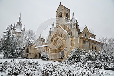 Vajdahunyad castle in Budapest Stock Photo