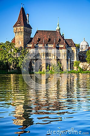 Vajdahunyad Castle in Budapest, Hungary Stock Photo