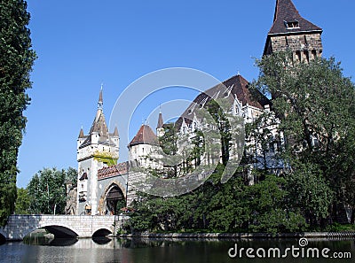 Vajdahunyad castle in Budapest, Hungary Editorial Stock Photo