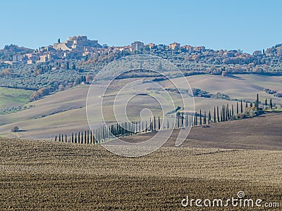 Val d'Orcia, Tuscany, Italy Stock Photo