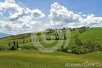 Val Orcia Stock Photo