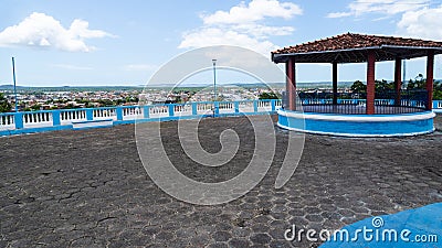External view of the bandstand of the church of Nossa Senhora do Amparo Editorial Stock Photo