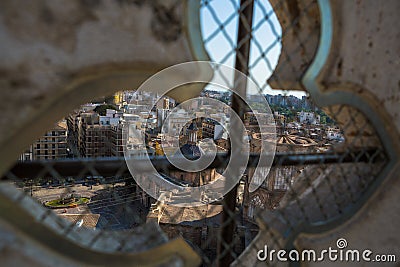 Valencia Cathedral Roof Stock Photo