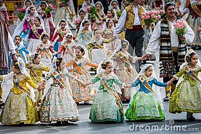 Valencia, Spain, The Fallas Festival Editorial Stock Photo