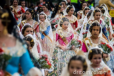 Valencia, Spain, The Fallas Festival Editorial Stock Photo