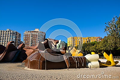 Gulliver Park in Valencia Editorial Stock Photo