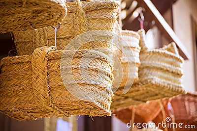Valencia traditional esparto crafts Stock Photo