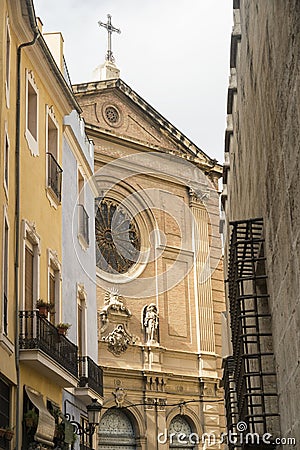 Valencia (Spain), historic church Stock Photo