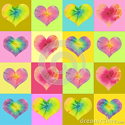 Valentin heart background Stock Photo