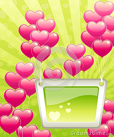 Valentine background. Vector Illustration