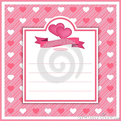 Valentine banner template design no3 Vector Illustration