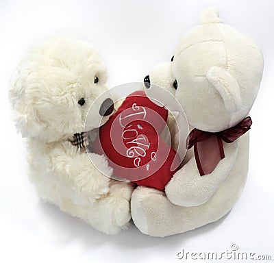 Valentine bears Stock Photo