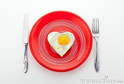 Valentine Breakfast Stock Photo