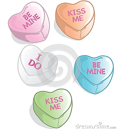 Valentine candies Vector Illustration