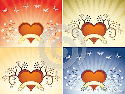 Valentine card Vector Illustration