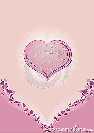 Valentine card Vector Illustration