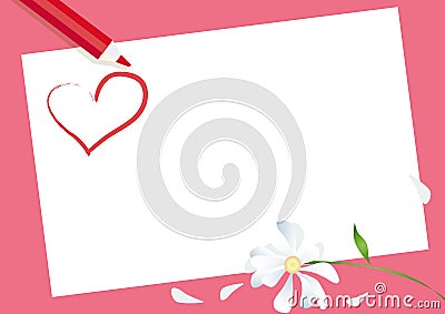 Valentine Card Vector Illustration