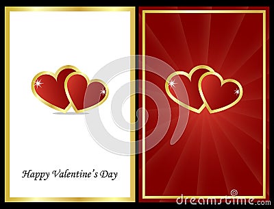 Valentine cards Vector Illustration