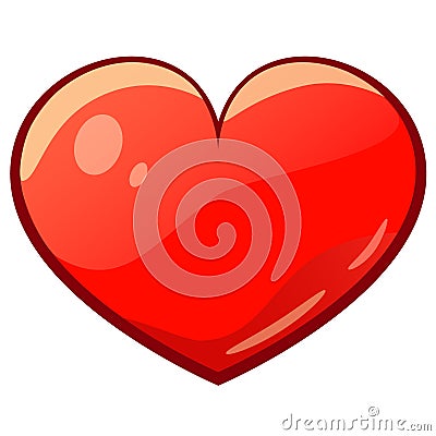 Valentine cartoon drawing heart Stock Photo