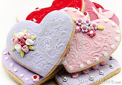 Valentine cookies Stock Photo