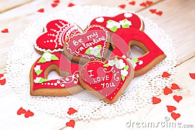 Valentine Cookies Stock Photo