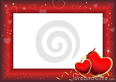 Valentine Day Frame Stock Photo