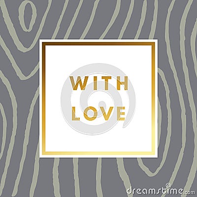 Valentine day greeting card. Vector Illustration