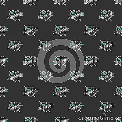 Valentine day seamless pattern Stock Photo