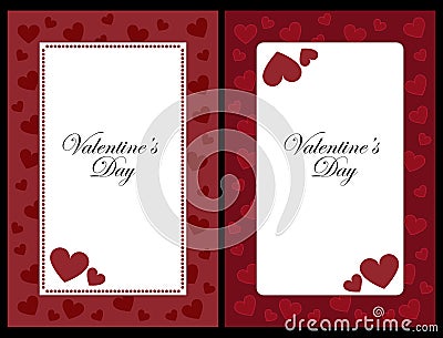 Valentine frames Vector Illustration