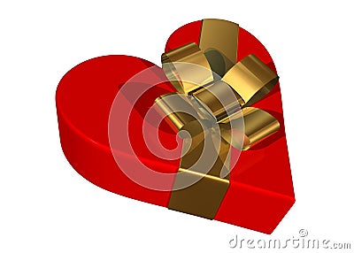 Valentine gift box Stock Photo