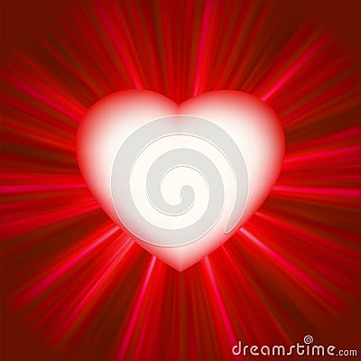 Valentine gloss heart. EPS 8 Vector Illustration