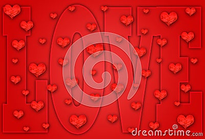 Valentine Greeting Card Stock Photo