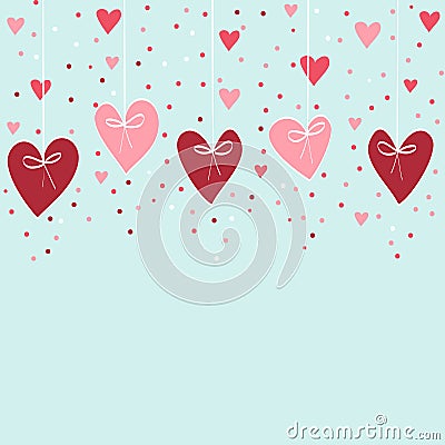 Valentine hand drawing background Vector Illustration