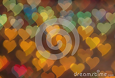 valentine hart background bokeh Stock Photo