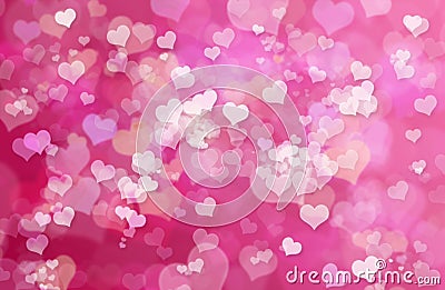 Valentine Hearts Abstract Pink Background : Valent Stock Photo