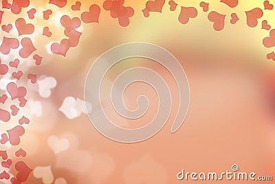 Valentine hearts bokeh Stock Photo