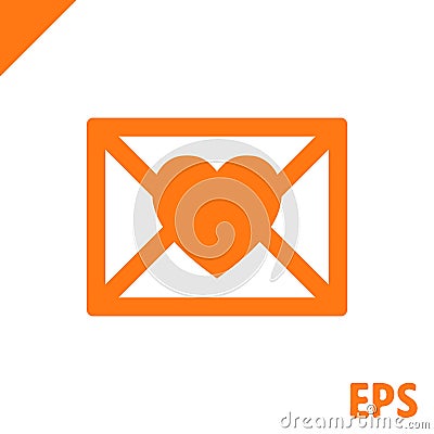 Valentine icon stock vector illustration flat design Vector Illustration