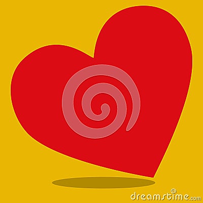 valentine kids heart red 09 Vector Illustration