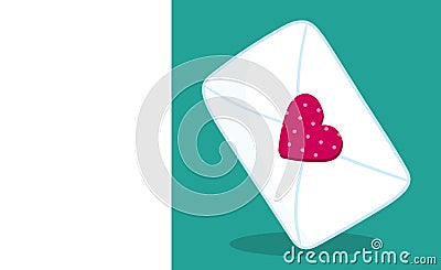 Valentine Kids Letter Purple Heart 20 Vector Illustration