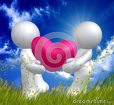 Valentine Love icon Stock Photo