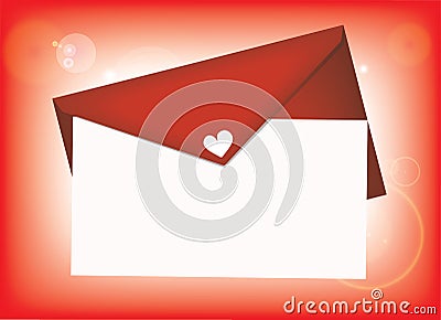 Valentine Love letter Stock Photo